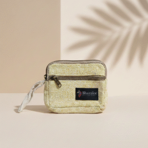 Festival Ethnic Flat Mini Pouch – Natural Pebble Weave