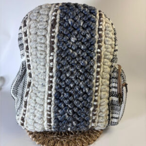 classic wool traveler backpack – mauve weave