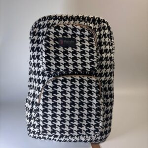 tribal heritage backpack – Herringbone Black & Grey