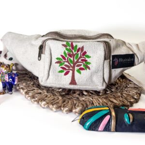 art print waist pouch – tree of life