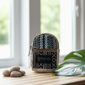 Festival Ethnic Mini Pouch – Tribal Stripe Weave