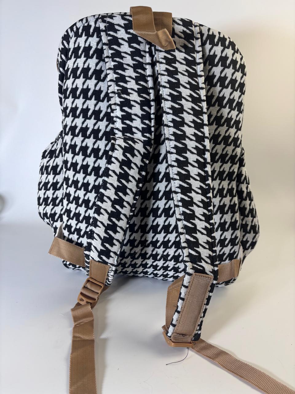 tribal heritage backpack – herringbone black & grey tribal heritage backpack – herringbone black & grey