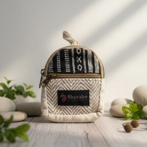 Festival Ethnic Mini Pouch – Nomad Chevron Weave